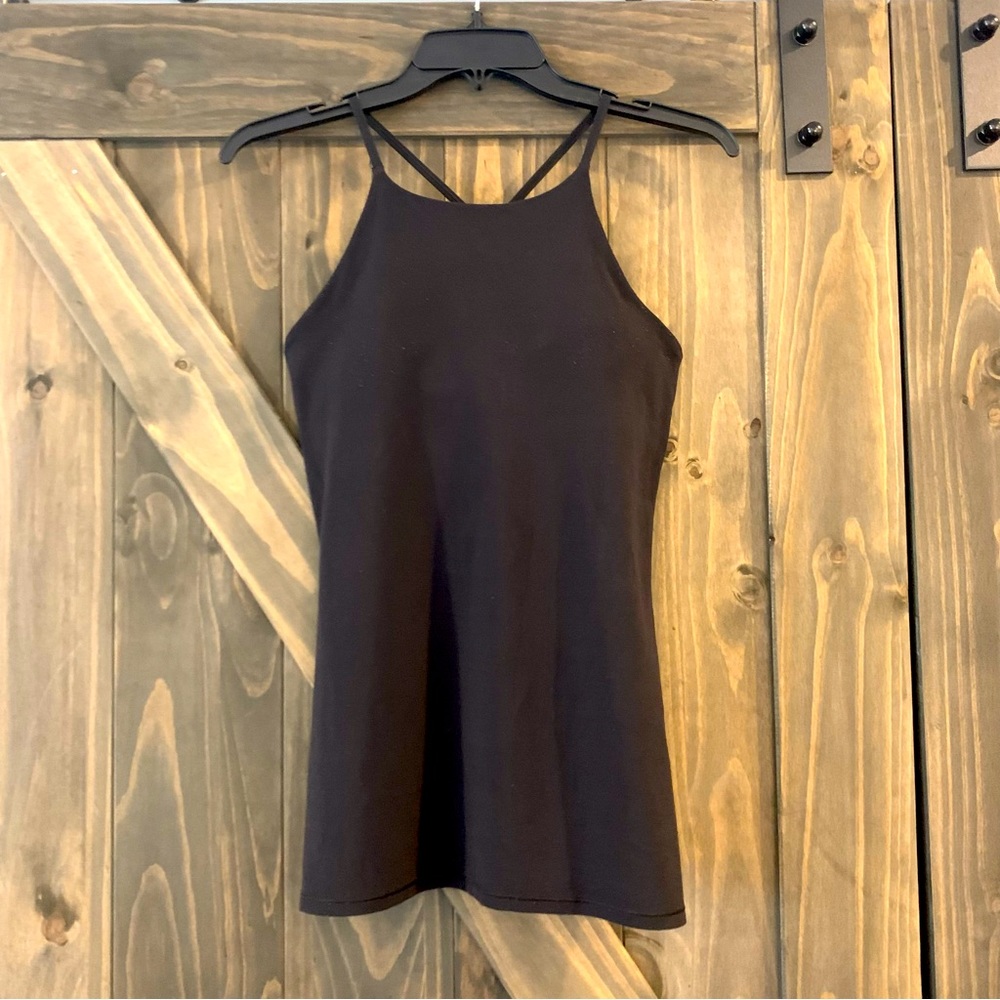 Lululemon High Neck Black Tank